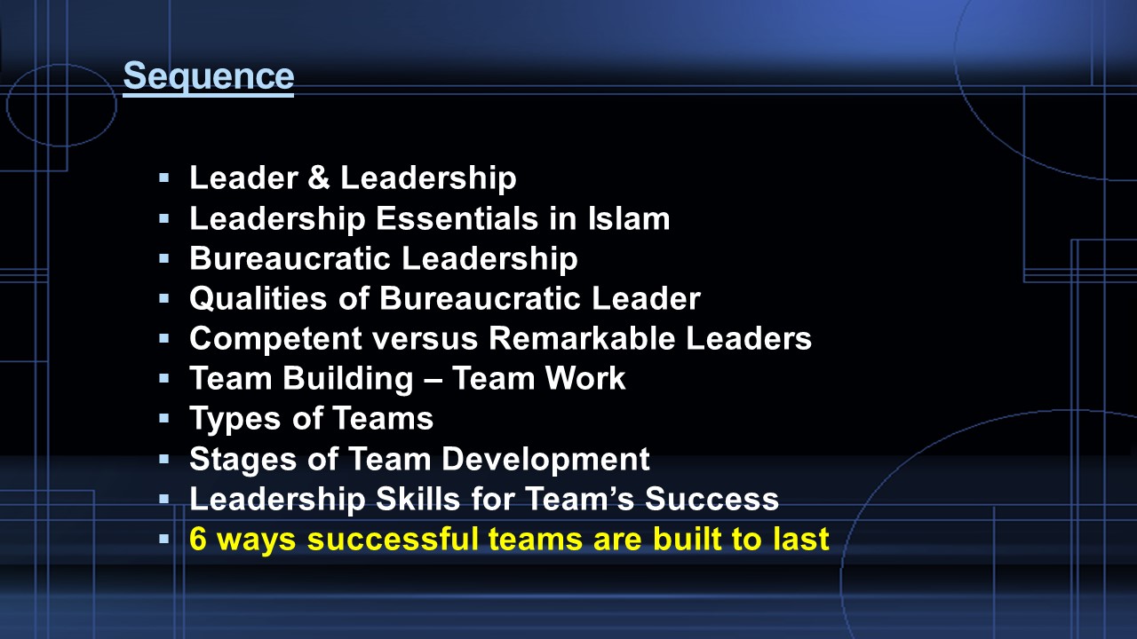 Leadership Skills and Team Building – Abid Majeed (deip se deip)